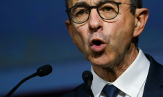 Le président du parti Les Républicains (LR), Bruno Retailleau, au Mans le 10 octobre 2025 ( AFP / JEAN-FRANCOIS MONIER )