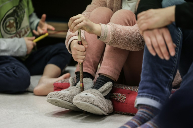 Enfants école 2024 ( AFP / Thibaud MORITZ )
