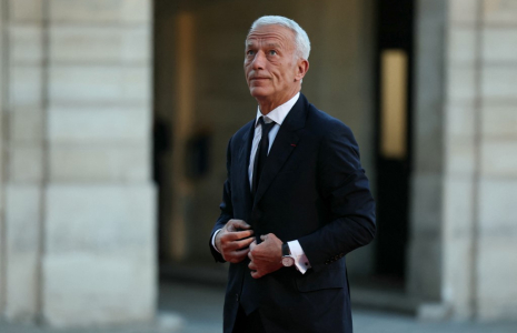Patrick Martin à Paris, le 4 octobre 2024. ( AFP / THOMAS SAMSON )
