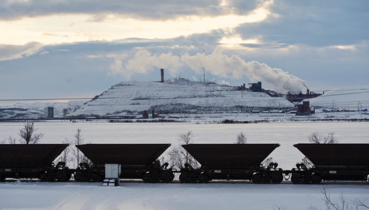 L'usine LKAB à Kiruna (Suède) le 15 novembre 2012.  ( AFP / JONATHAN NACKSTRAND )