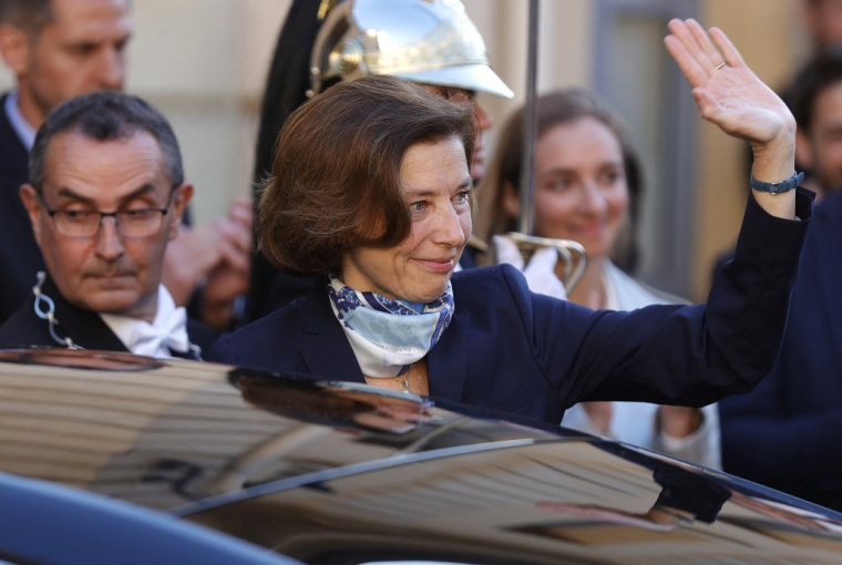 Florence Parly à Paris, le 20 mai 2022. ( AFP / GEOFFROY VAN DER HASSELT )