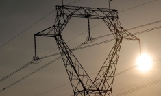 Des pylônes de lignes électriques à haute tension