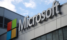 Photo d'archives du logo de Microsoft