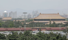 Une vue d'ensemble montre une partie de la Cité interdite à Pékin