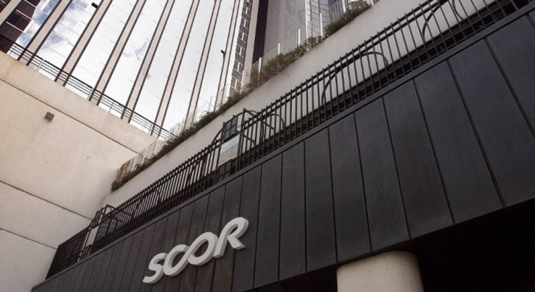 Le siège de Scor. (© J. Ayissi / AFP)