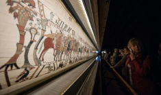 La tapisserie de Bayeux, le 13 septembre 2019, à Bayeux dans le Calvados ( AFP / LOIC VENANCE )