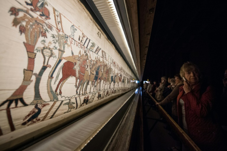 La tapisserie de Bayeux, le 13 septembre 2019, à Bayeux dans le Calvados ( AFP / LOIC VENANCE )