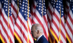 Joe Biden, à Valhalla, le 10 mai 2023  ( AFP / BRENDAN SMIALOWSKI )