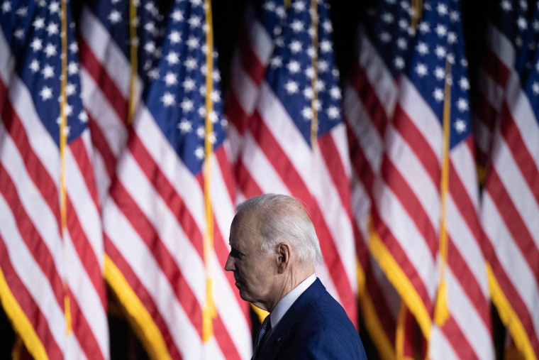 Joe Biden, à Valhalla, le 10 mai 2023  ( AFP / BRENDAN SMIALOWSKI )