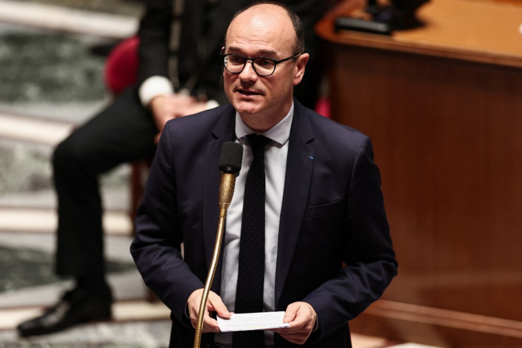 Le ministre Sébastien Martin, à l'Assemblée nationale, le 29 octobre 2025 ( AFP / THIBAUD MORITZ )