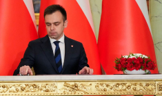 Cérémonie d'assermentation du nouveau gouvernement à Varsovie