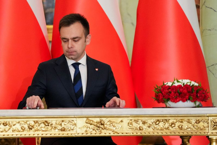 Cérémonie d'assermentation du nouveau gouvernement à Varsovie