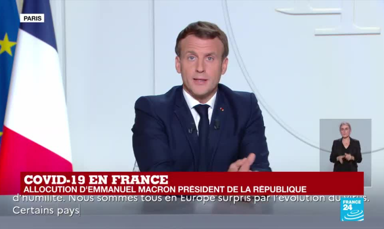 Allocution d'Emmanuel Macron :  "nous sommes submergés par l'accélération" de l'épidémie de Covid-19