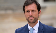 Le député Mathieu Lefèvre, le 8 juin 2024 à Paris ( AFP / Bertrand GUAY )