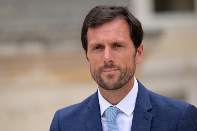 Le député Mathieu Lefèvre, le 8 juin 2024 à Paris ( AFP / Bertrand GUAY )