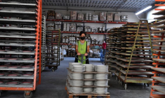 Une usine de céramique à Citta di Castello, en Italie