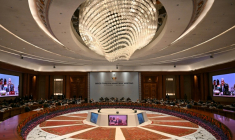 Réunion des ministres des Affaires étrangères des BRICS à New Delhi, en Inde, le 14 mai 2026 ( AFP / Arun SANKAR )