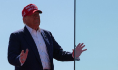 Donald Trump lors d'un meeting de campagne à Wilmington, Caroline du Nord