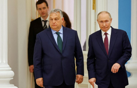 Le Premier ministre hongrois Viktor Orban et le président russe Vladimir Poutine