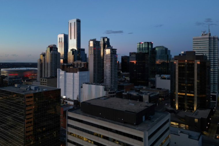Vue aérienne d'Edmonton, le 3 mai 2026 au Canada. ( AFP / Daphné LEMELIN )