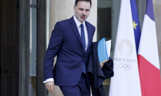 Laurent Saint-Martin à Paris, le 1er octobre 2024. ( AFP / LUDOVIC MARIN )