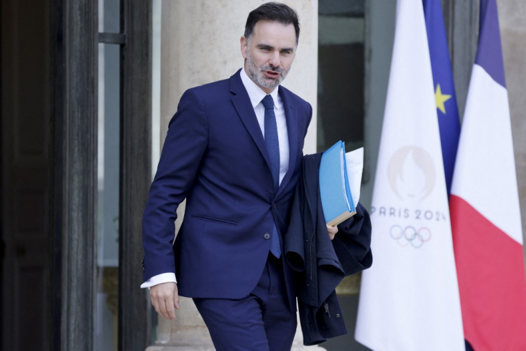 Laurent Saint-Martin à Paris, le 1er octobre 2024. ( AFP / LUDOVIC MARIN )