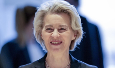 Ursula von der Leyen à Berlin le 22 janvier 2024. ( POOL / MARKUS SCHREIBER )