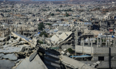 Vue générale des destructions à Khan Younès, dans le centre de la bande de Gaza, le 31 juillet 2026 ( AFP / Bashar Taleb )