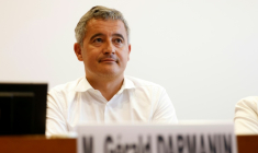 Le ministre de la Justice, Gérald Darmanin, lors d'une audition devant la commission spéciale de l'Assemblée nationale sur un projet de loi relatif à la protection de l'enfance, le 30 juin 2026 à Paris  ( AFP / Kenzo TRIBOUILLARD )