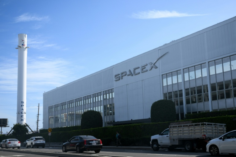 Un site de SpaceX, à Hawthorne, en Californie, le 9 juin 2026 ( AFP / Patrick T. Fallon )