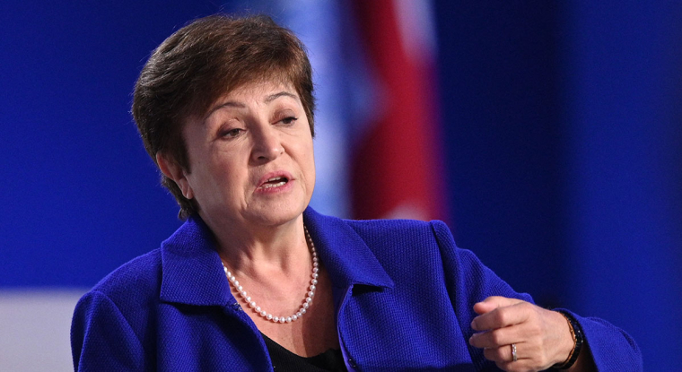 Le FMI et sa directrice générale, Kristalina Georgieva, ont révisé sérieusement leurs prévisions pour les États-Unis, la Chine et l'Allemagne. (© D. Leal / AFP)