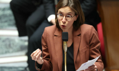 Amélie de Montchalin, le 4 février 2025, à l'Assemblée nationale ( AFP / ALAIN JOCARD )