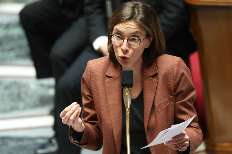 Amélie de Montchalin, le 4 février 2025, à l'Assemblée nationale ( AFP / ALAIN JOCARD )