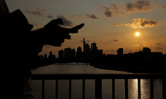 Une vue de la rivière Main à Francfort