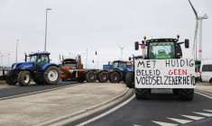 Manifestation d'agriculteurs belges à Zeebruge