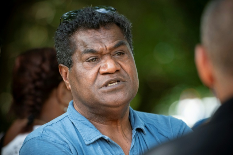 Le leader indépendantiste kanak Christian Tein à Ponerihouen, le 6 décembre 2025 en Nouvelle-Calédonie ( AFP / Delphine MAYEUR )