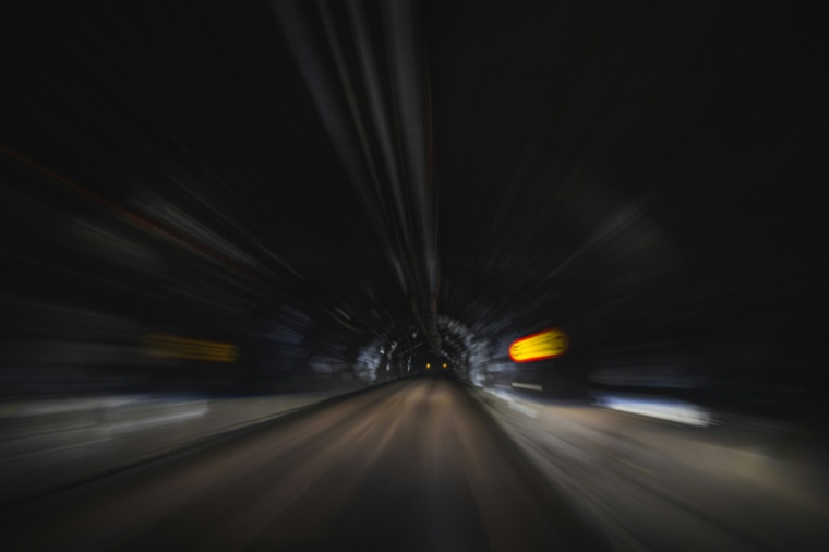 Les tunnels souterrains de la mine de fer LKAB à Kiruna, dans le nord de la Suède, le 21 août 2025 ( AFP / Jonathan NACKSTRAND )