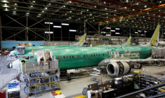 Le 737 MAX-9 de Boeing en construction sur le site de production de la société à Renton