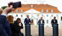 Réunion du cabinet allemand au château Schloss Meseberg, près de Gransee