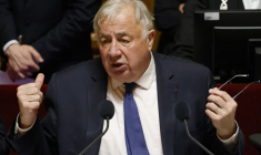 Gérard Larcher, à Paris, le 23 janvier 2025 ( AFP / LUDOVIC MARIN )