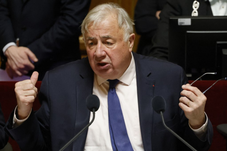 Gérard Larcher, à Paris, le 23 janvier 2025 ( AFP / LUDOVIC MARIN )