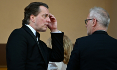 Dominique Boutonnat, alors président du Centre national du cinéma et de l'image animée au 77e Festival de Cannes, le 24 mai 2024 ( AFP / LOIC VENANCE )