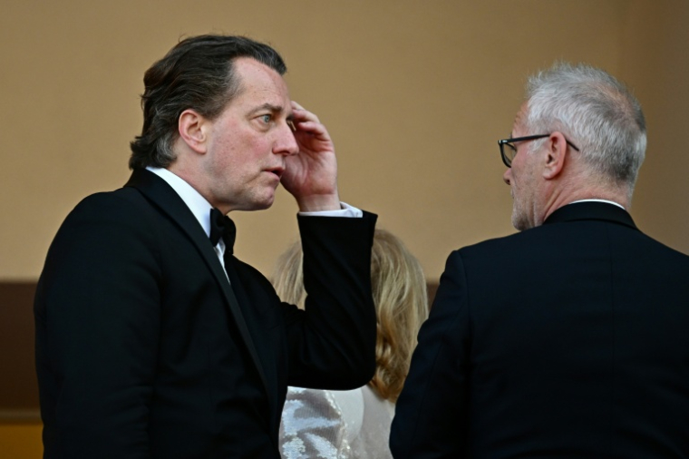 Dominique Boutonnat, alors président du Centre national du cinéma et de l'image animée au 77e Festival de Cannes, le 24 mai 2024 ( AFP / LOIC VENANCE )