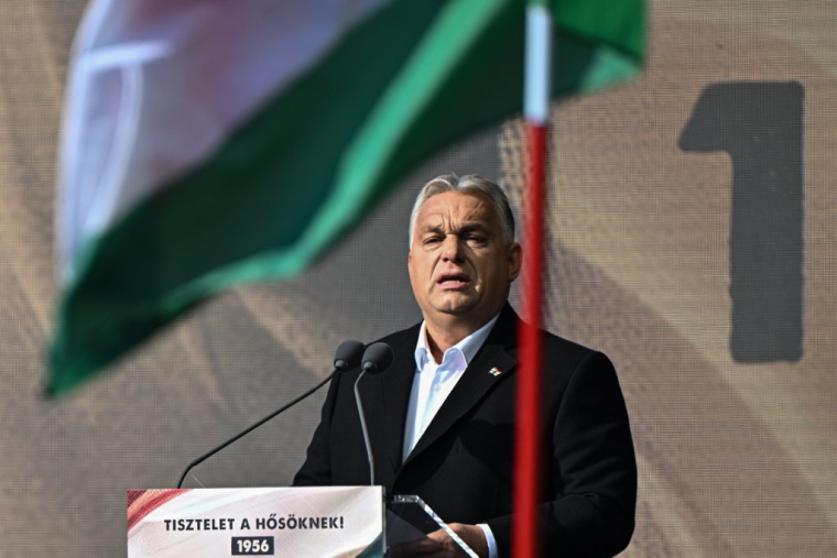 Viktor Orban à Budapest, en Hongrie, le 23 octobre 2024. ( AFP / ATTILA KISBENEDEK )
