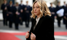 Giorgia Meloni à Rome, en Italie, le 14 janvier 2025. ( AFP / FILIPPO MONTEFORTE )