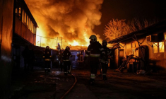 Conséquences d'une attaque de drone russe à Kharkiv