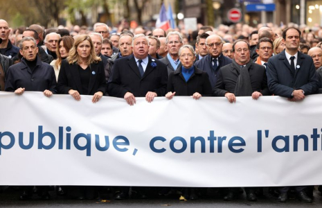 Marche contre l'antisémitisme à Paris