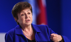 Le FMI et sa directrice générale, Kristalina Georgieva, ont révisé sérieusement leurs prévisions pour les États-Unis, la Chine et l'Allemagne. (© D. Leal / AFP)