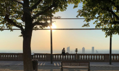 Vue à Lyon lors d'une journée d'alerte à la canicule
