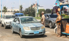 Poste de contrôle de la Brigade des Géants du Sud, chargée d'assurer la sécurité à Aden, le 7 janvier 2026 ( AFP / Saleh Al-OBEIDI )